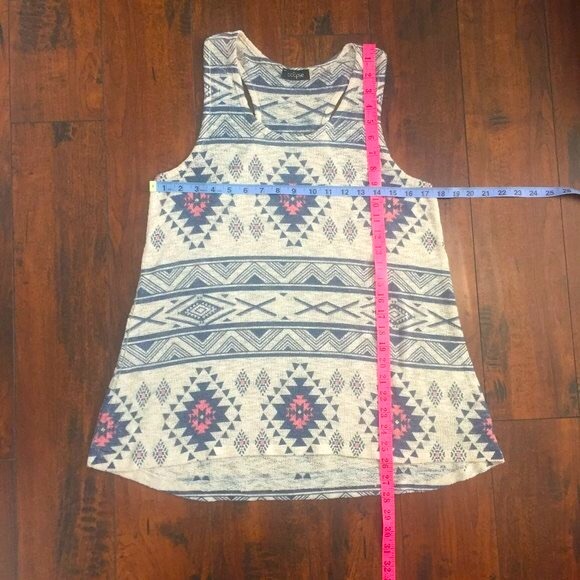 2 for $25 Eclipse Knit Racerback Aztec Top - Picture 5 of 8